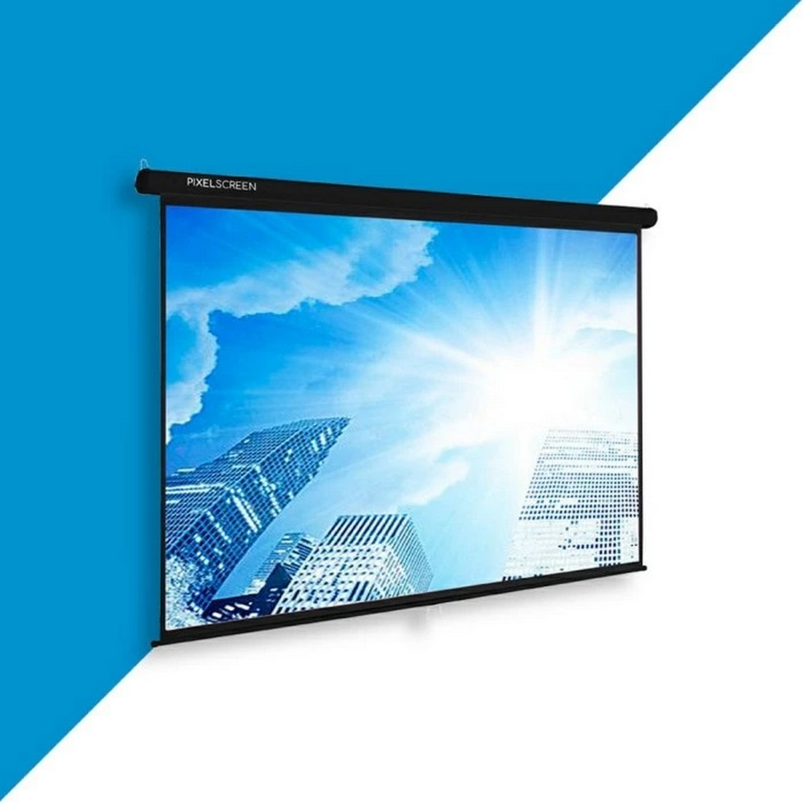 Layar Proyektor PIXEL Manual Wall 120 inch